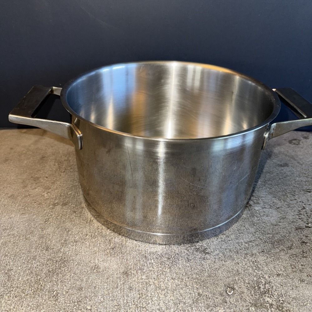 Schulte-Ufer 2.5 qt Saucepan Pot  Stainless Steel No Lid Double Handles Heavy